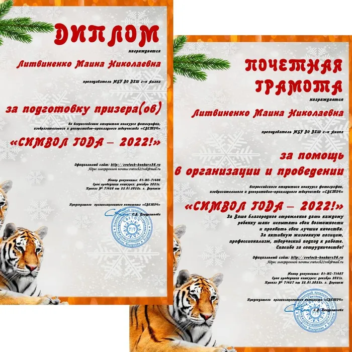 Литвиненко Маина Николаевна