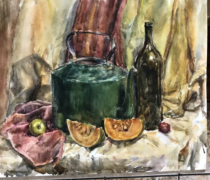 Маликова Мария. Натюрморт, акварель